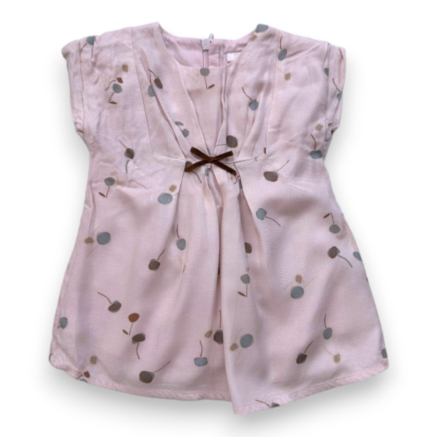 CHLOE - Robe rose avec imprimés - 3 mois