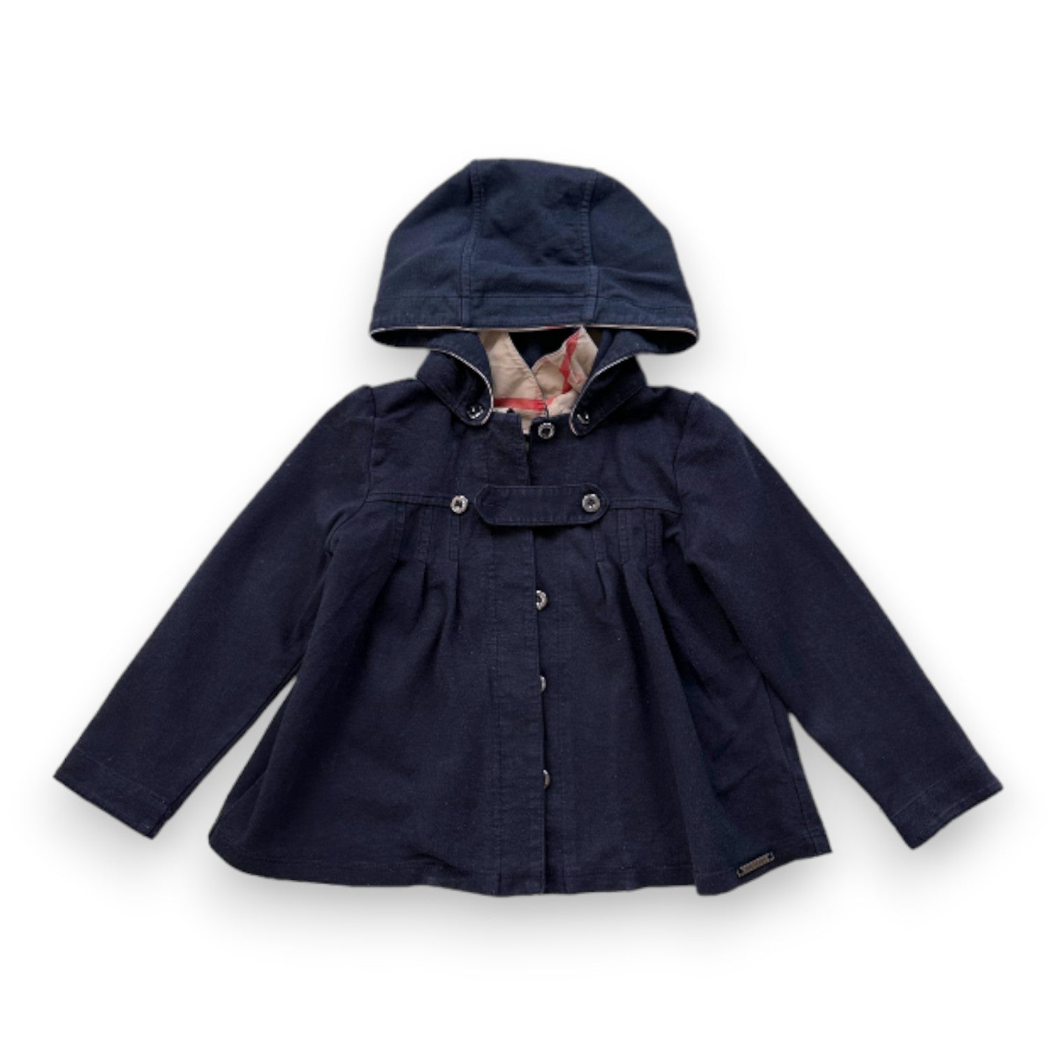 BURBERRY - Veste façon trench bleu marine - 3 ans