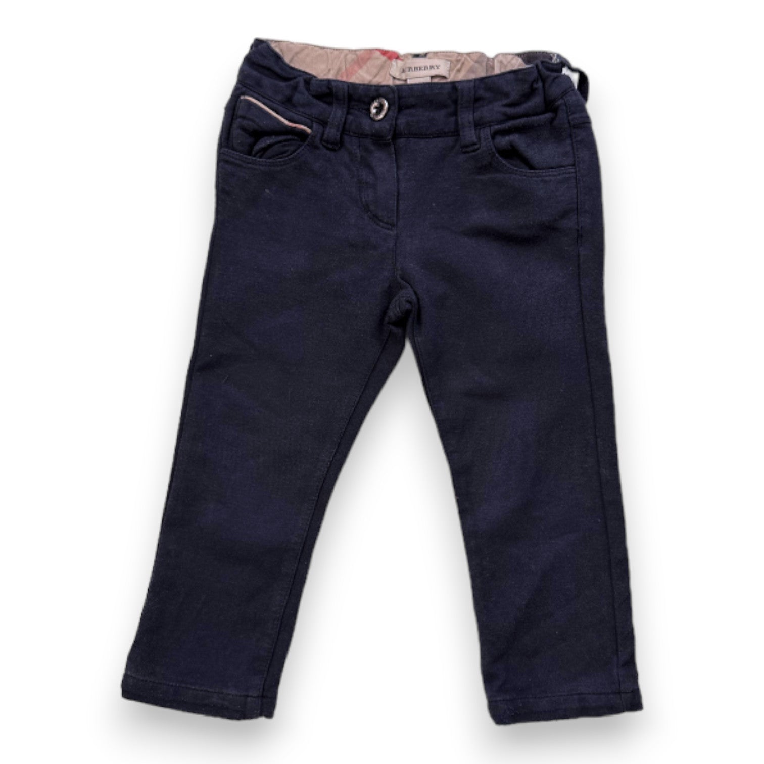 BURBERRY - pantalon bleu marine - 2 ans