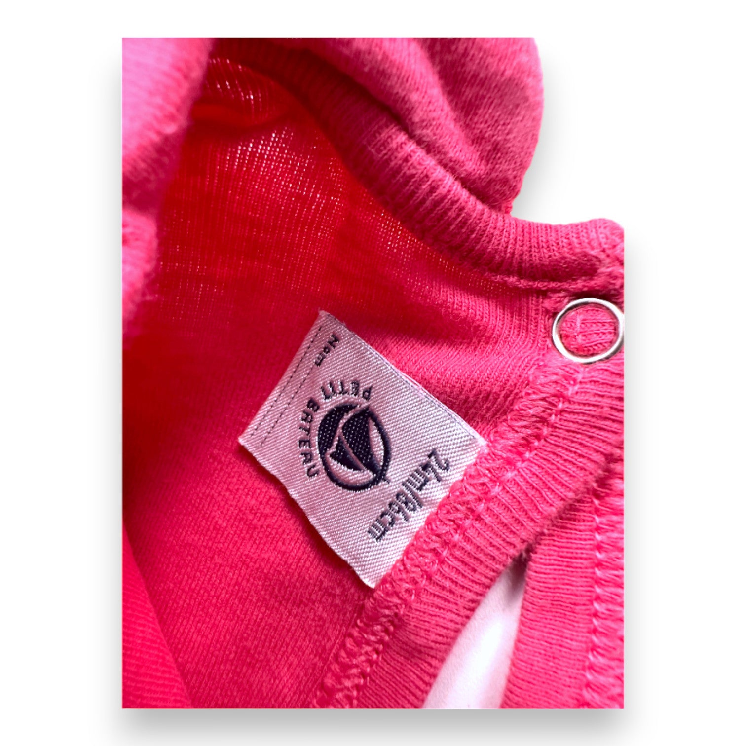 PETIT BATEAU - Lot de 2 bodies roses à manches longues - 2 ans