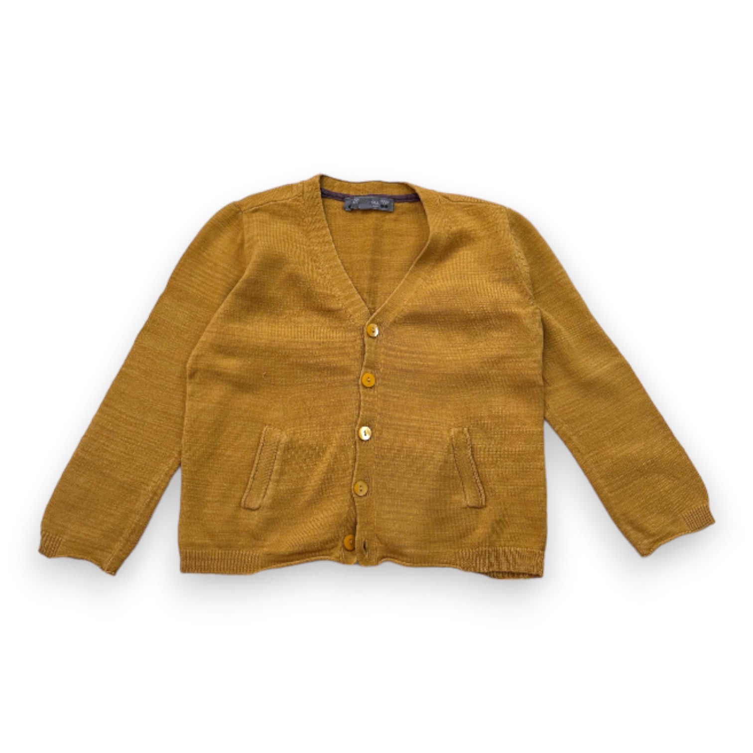 BONPOINT - Cardigan jaune en laine - 4 ans