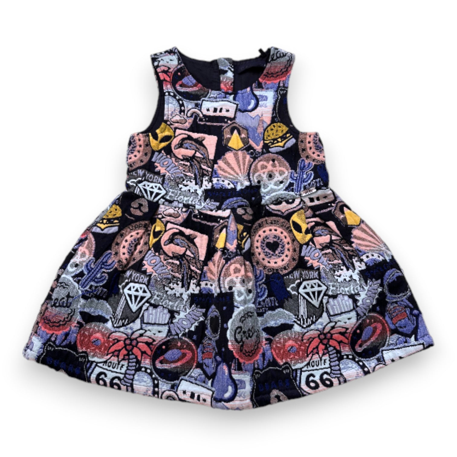 IKKS - Robe multicolore avec broderies - 3 ans