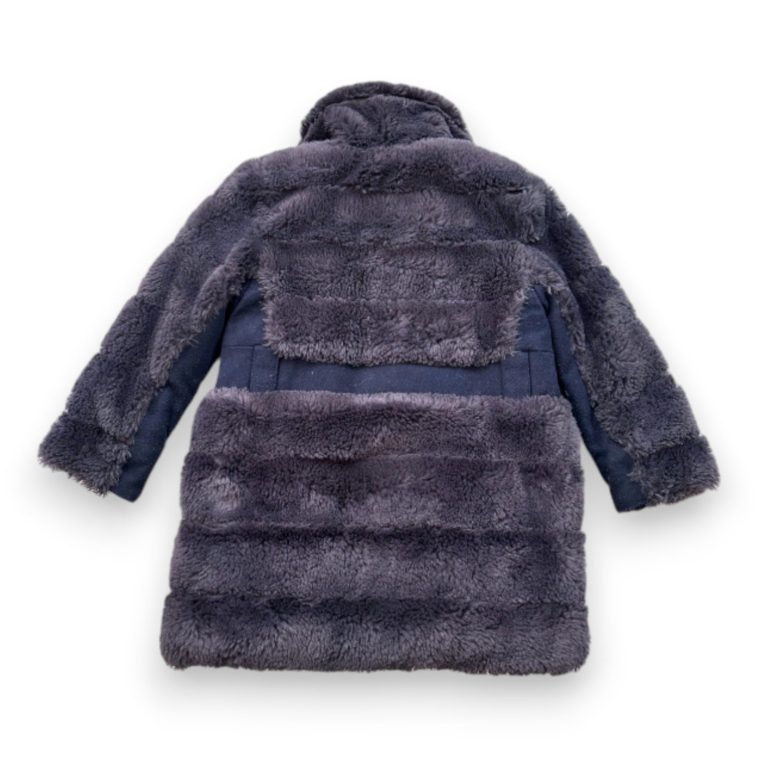 CHLOE - Manteau en fourrure bleu marine - 4 ans