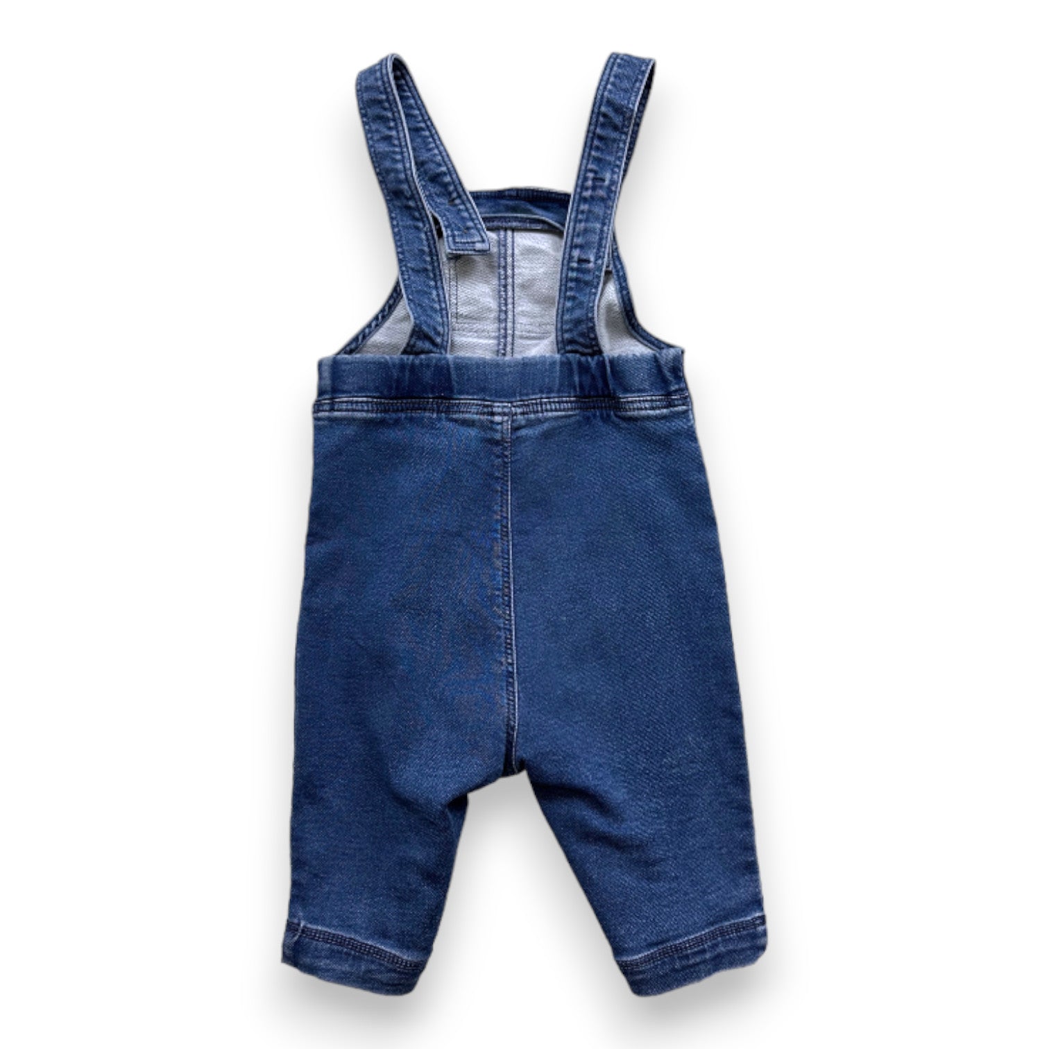 PETIT BATEAU - Salopette bleue en jean - 12 mois