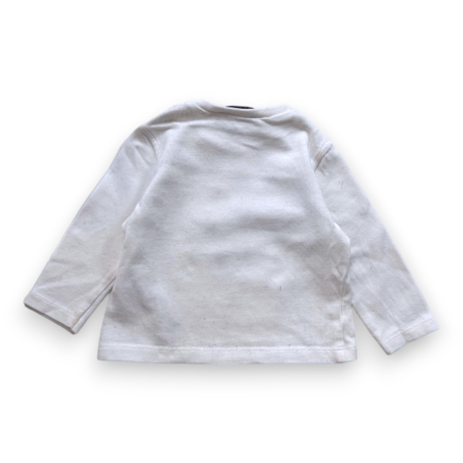 TARTINE & CHOCOLAT - T-shirt blanc à manches longues avec imprimé - 6 mois