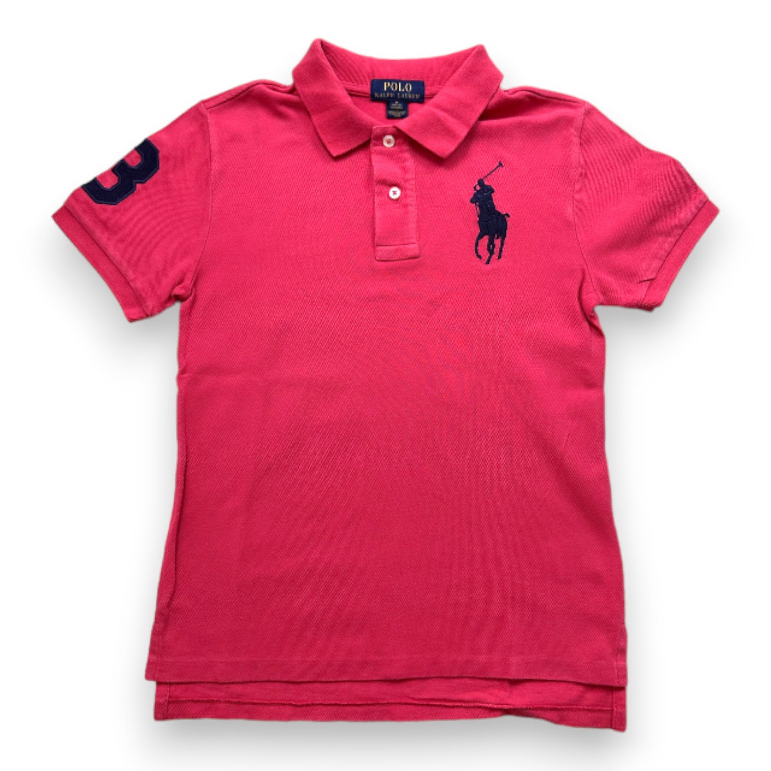 RALPH LAUREN - Polo à manches courtes rouge - 10 ans