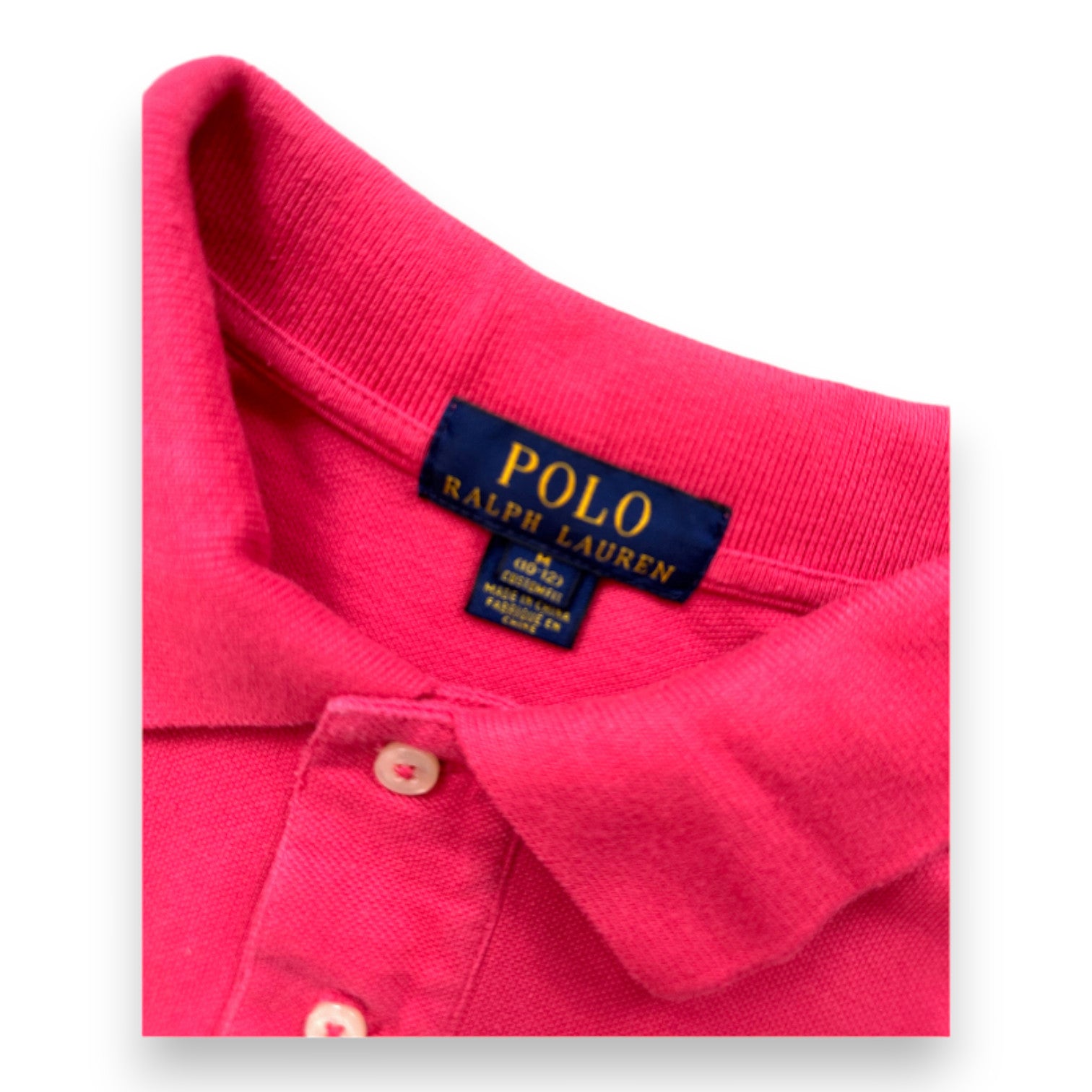 RALPH LAUREN - Polo à manches courtes rouge - 10 ans