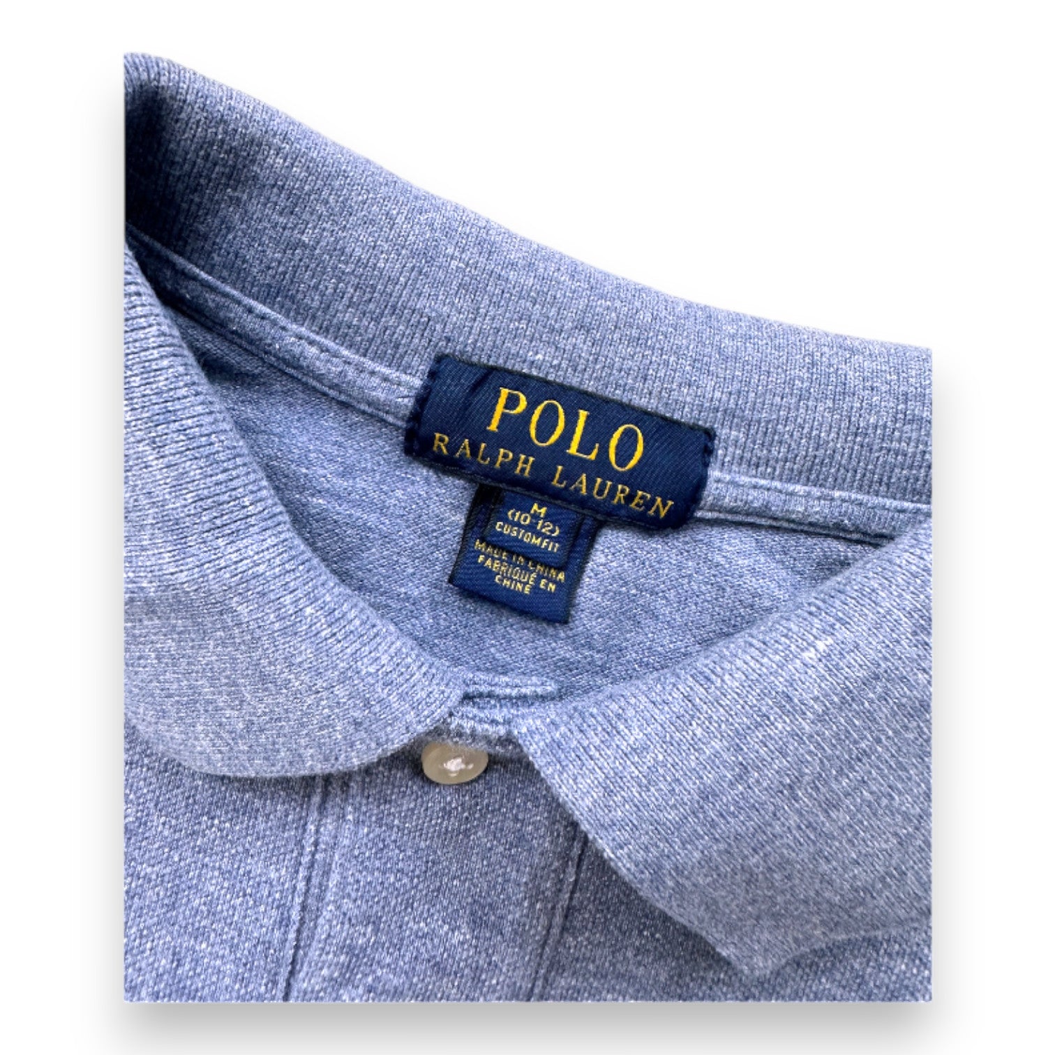 RALPH LAUREN - Polo à manches courtes bleu - 10 ans