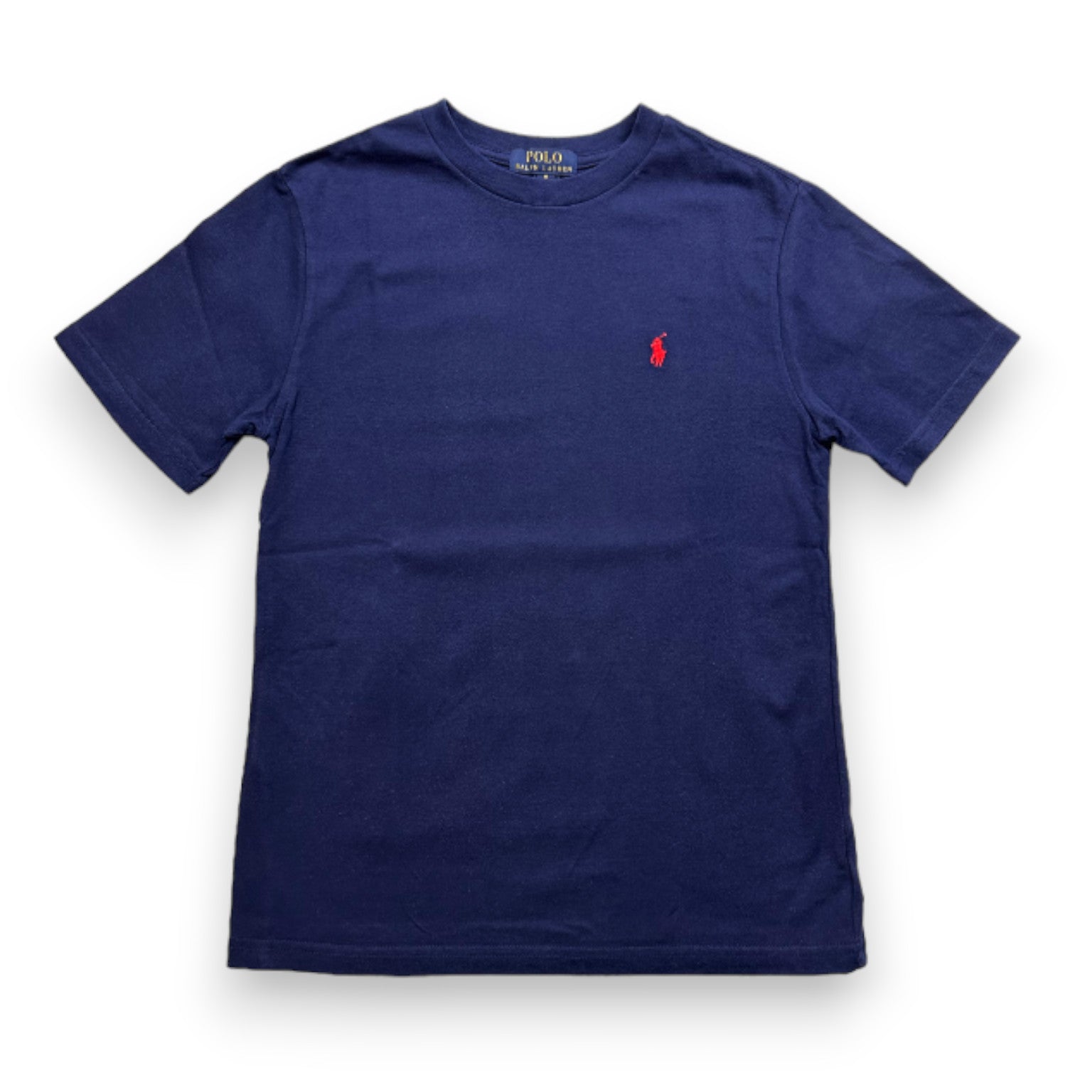 RALPH LAUREN - T-shirt bleu marine à manches courtes - 10 ans