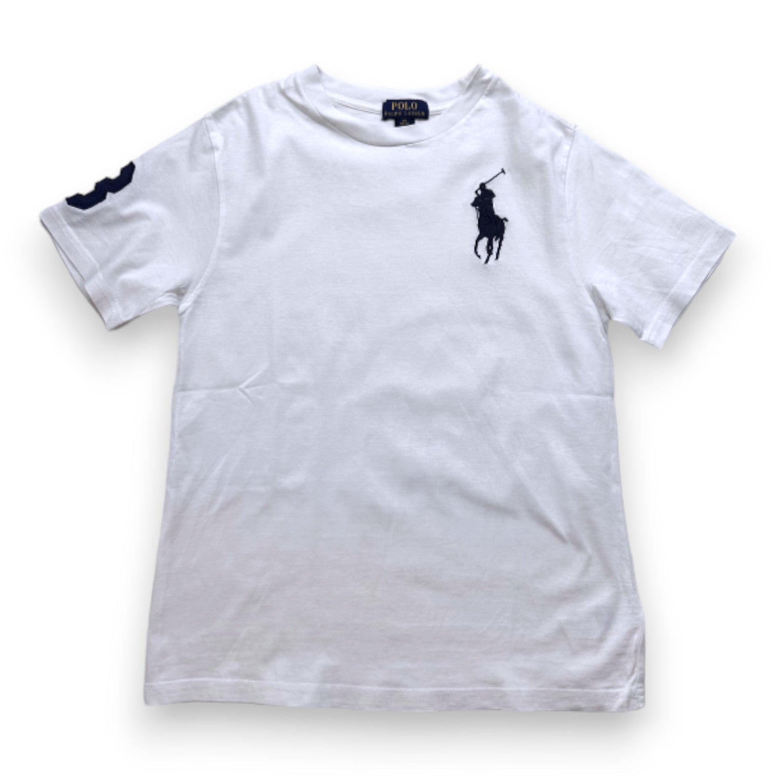 RALPH LAUREN - T-shirt à manches courtes blanc - 10 ans