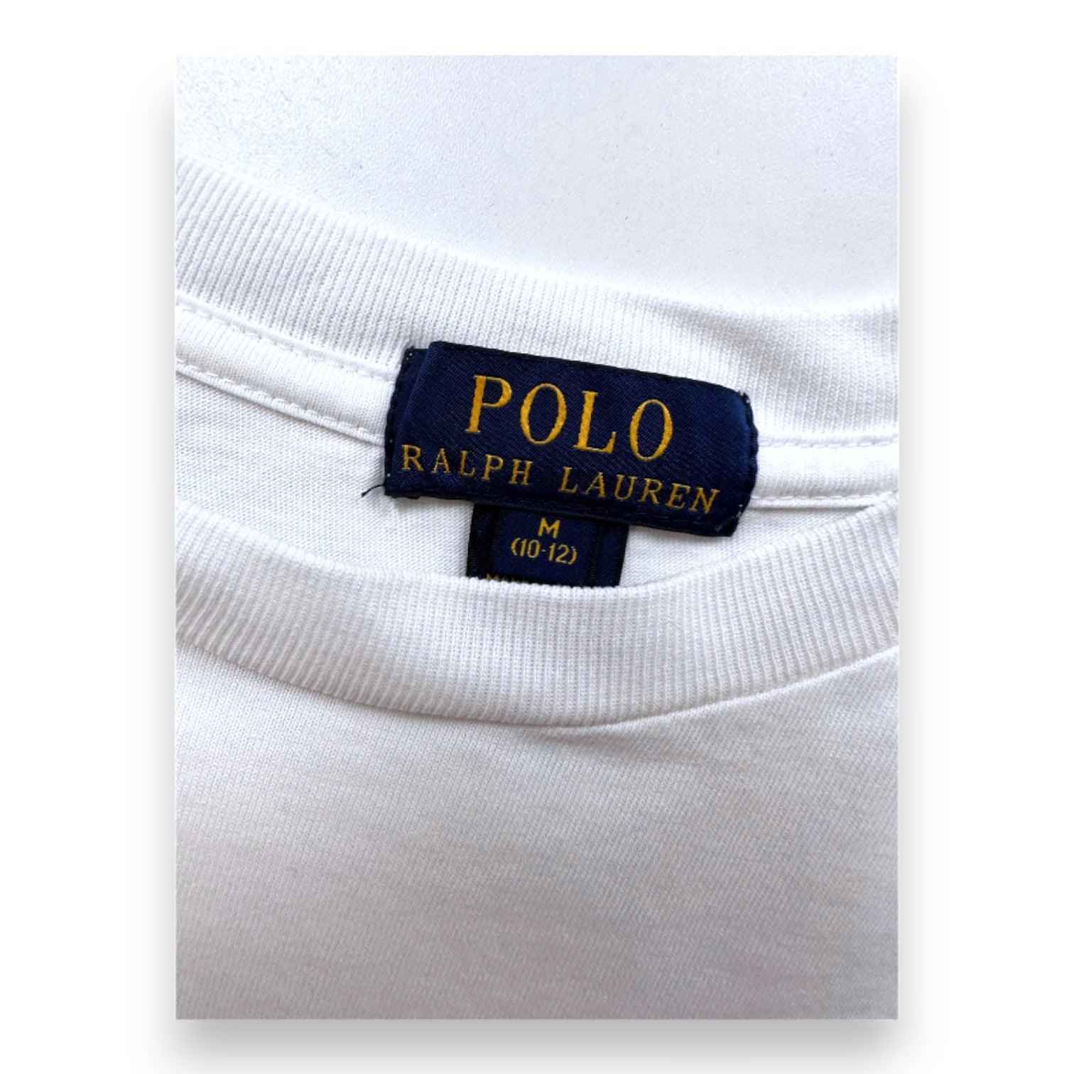 RALPH LAUREN - T-shirt à manches courtes blanc - 10 ans