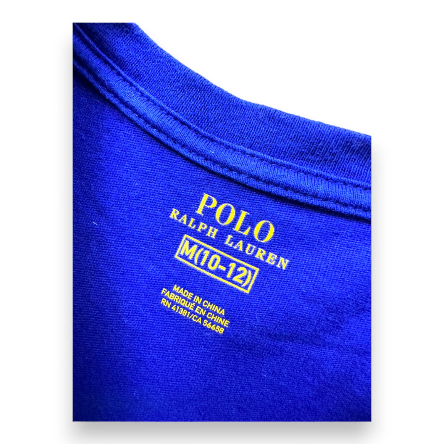 RALPH LAUREN - T-shirt à manches courtes bleu - 10 ans