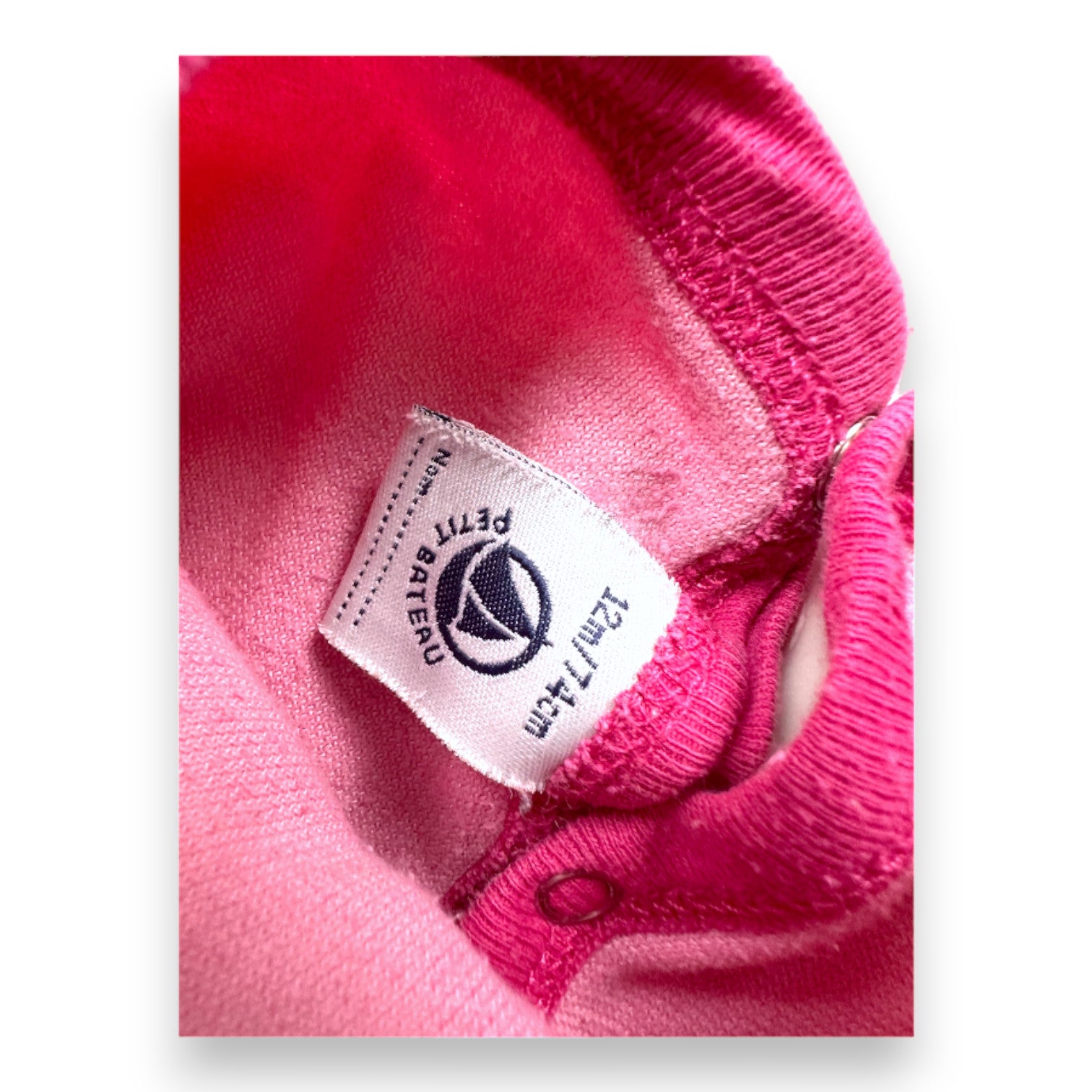 PETIT BATEAU - Pyjama rose - 12 mois