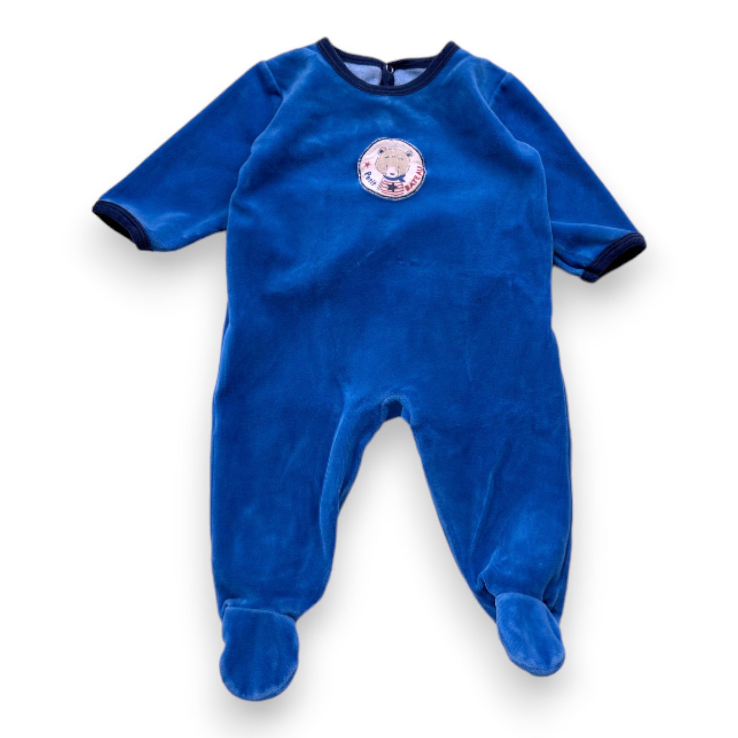 PETIT BATEAU - Pyjama bleu - 6 mois