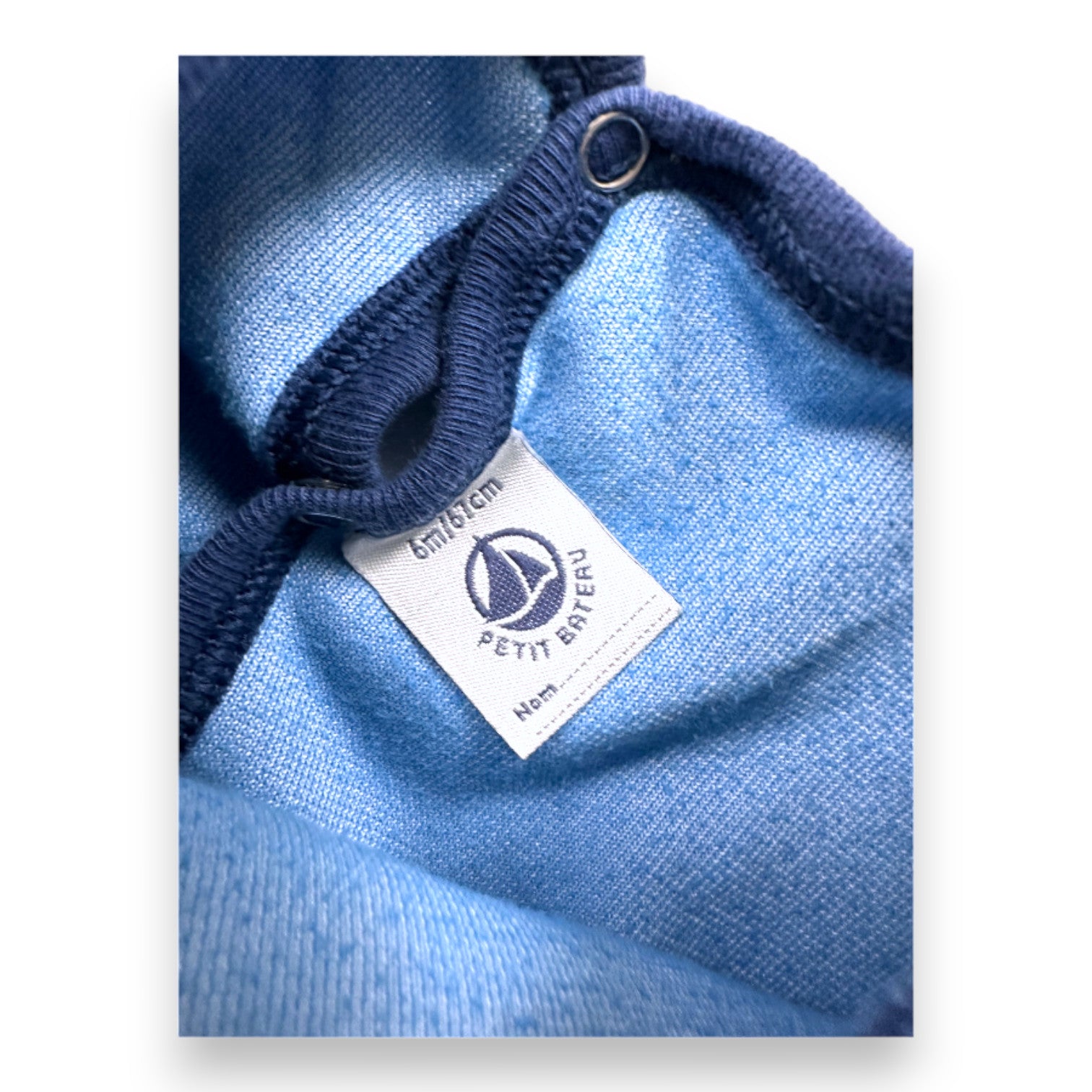 PETIT BATEAU - Pyjama bleu - 6 mois