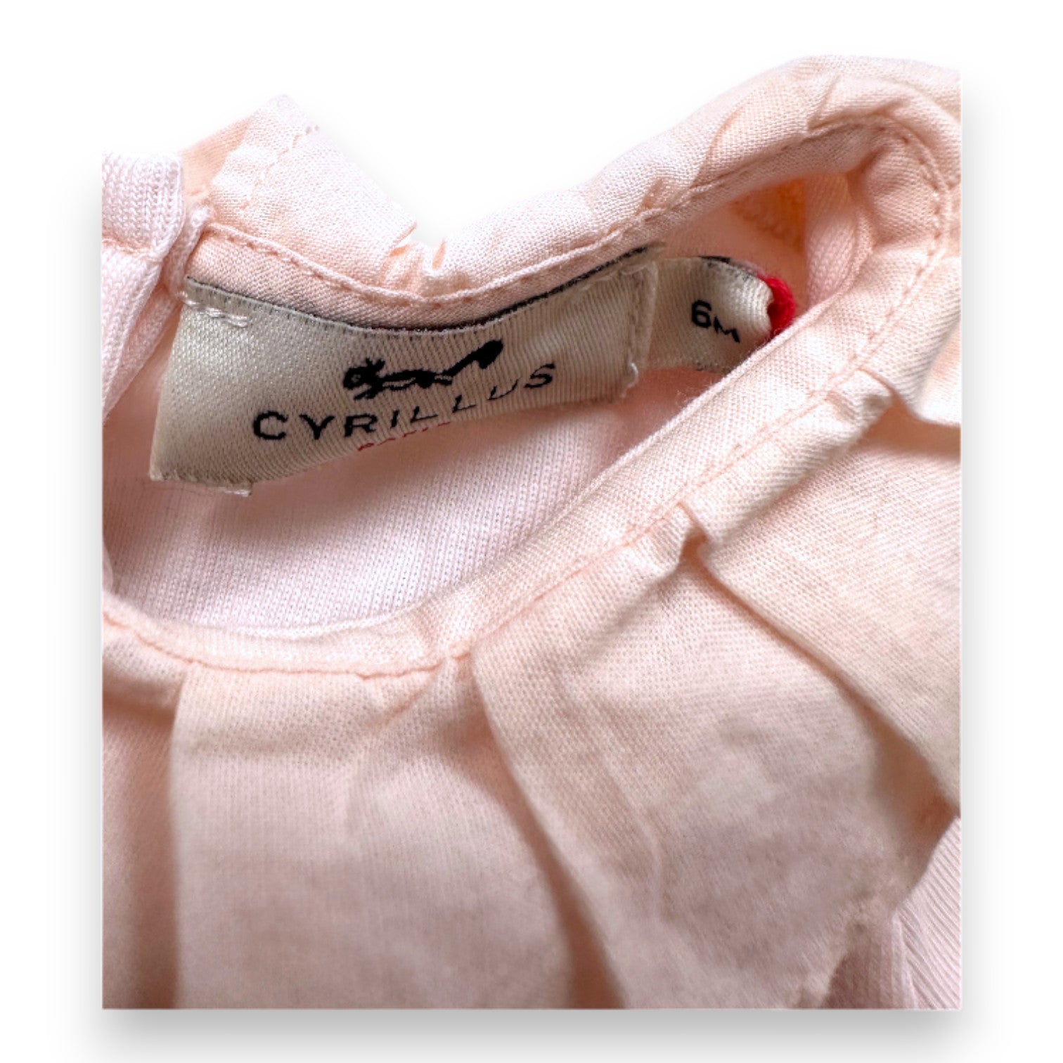 CYRILLUS - Ensemble pantalon et t-shirt rose neuf - 6 mois