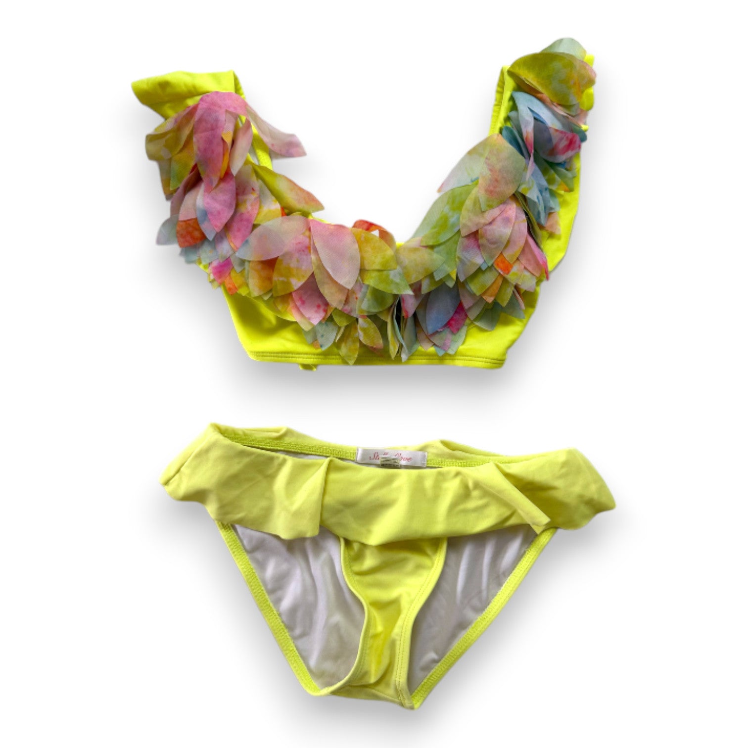 STELLA COVE - Maillot de bain 2 pièces jaune à franges - 8 ans