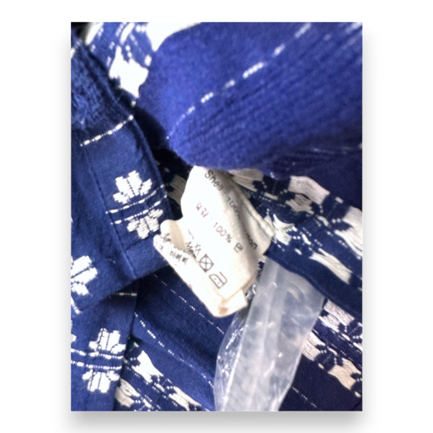 BONJOUR - Robe bleu marine à fleurs blanches - 10 ans