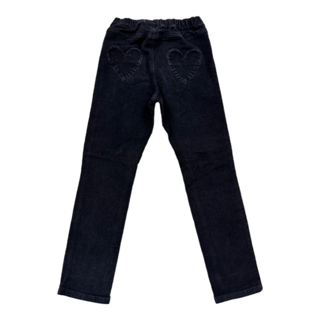 PETIT BATEAU - Pantalon bleu marine en velours - 6 ans