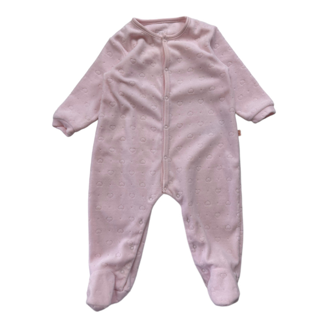 CARREMENT BEAU - Pyjama rose coeurs - 9 mois