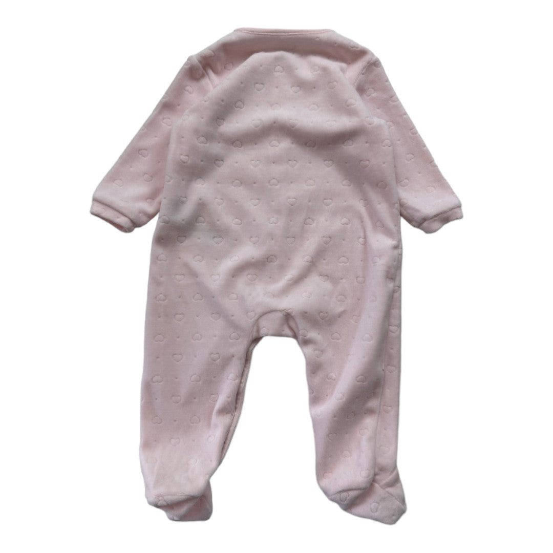 CARREMENT BEAU - Pyjama rose coeurs - 9 mois