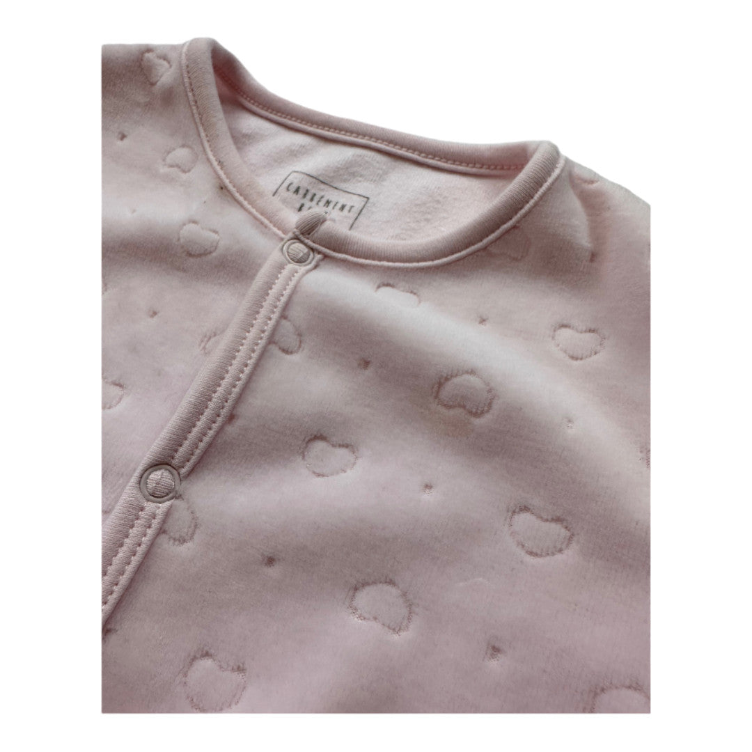 CARREMENT BEAU - Pyjama rose coeurs - 9 mois