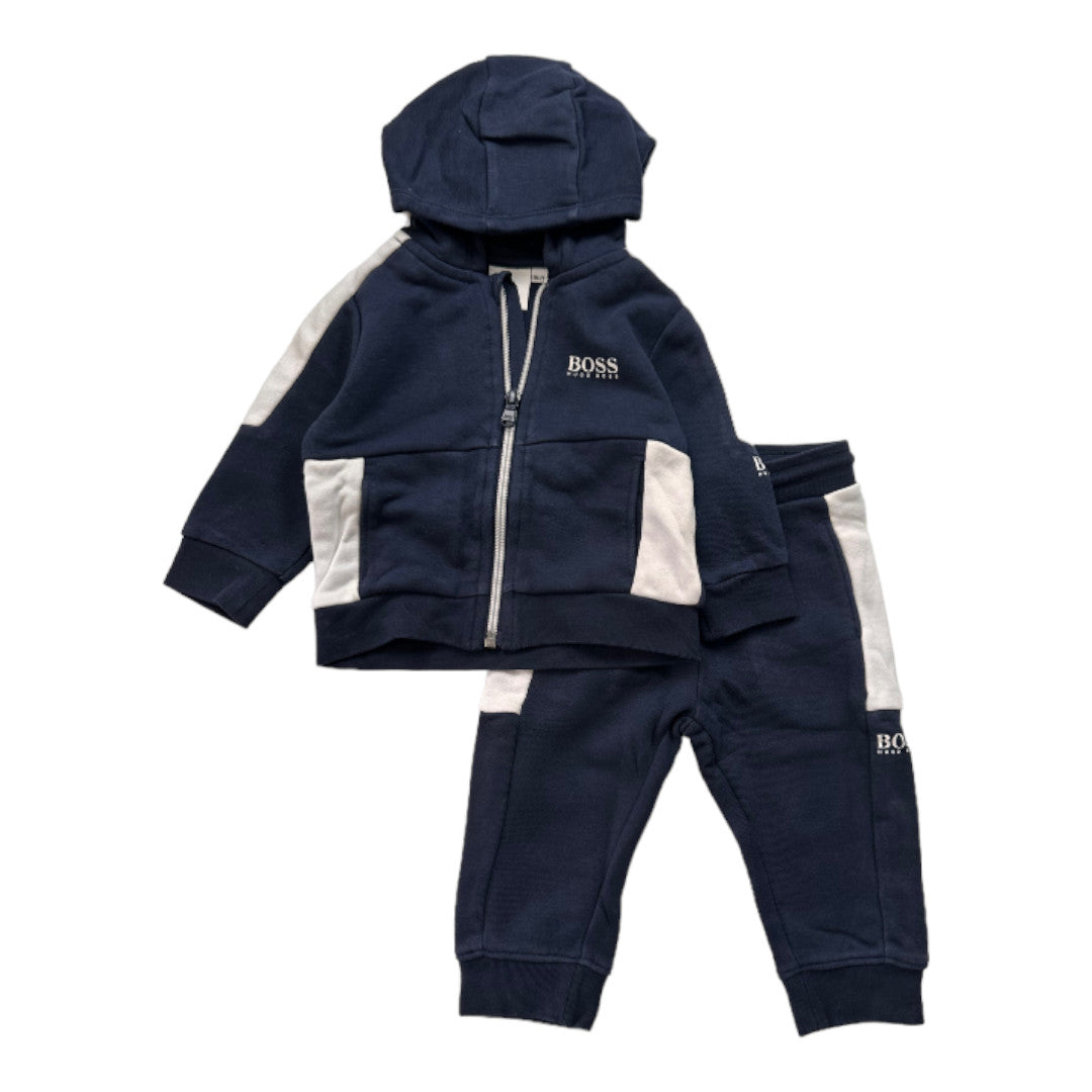 HUGO BOSS - Ensemble de jogging bleu marine - 9 mois