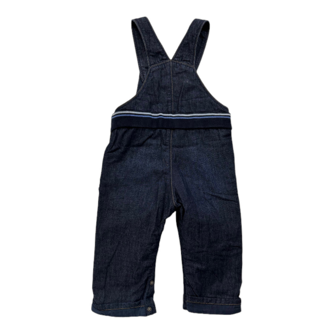 HUGO BOSS - Salopette bleue en jean - 9 mois