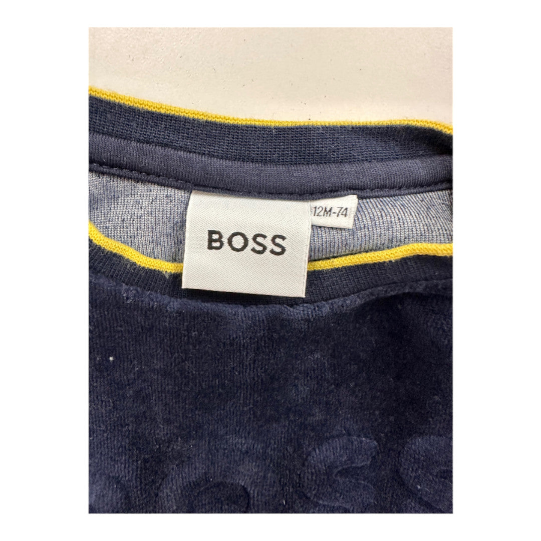 HUGO BOSS - Ensemble pull et jogging bleu marine - 12 mois