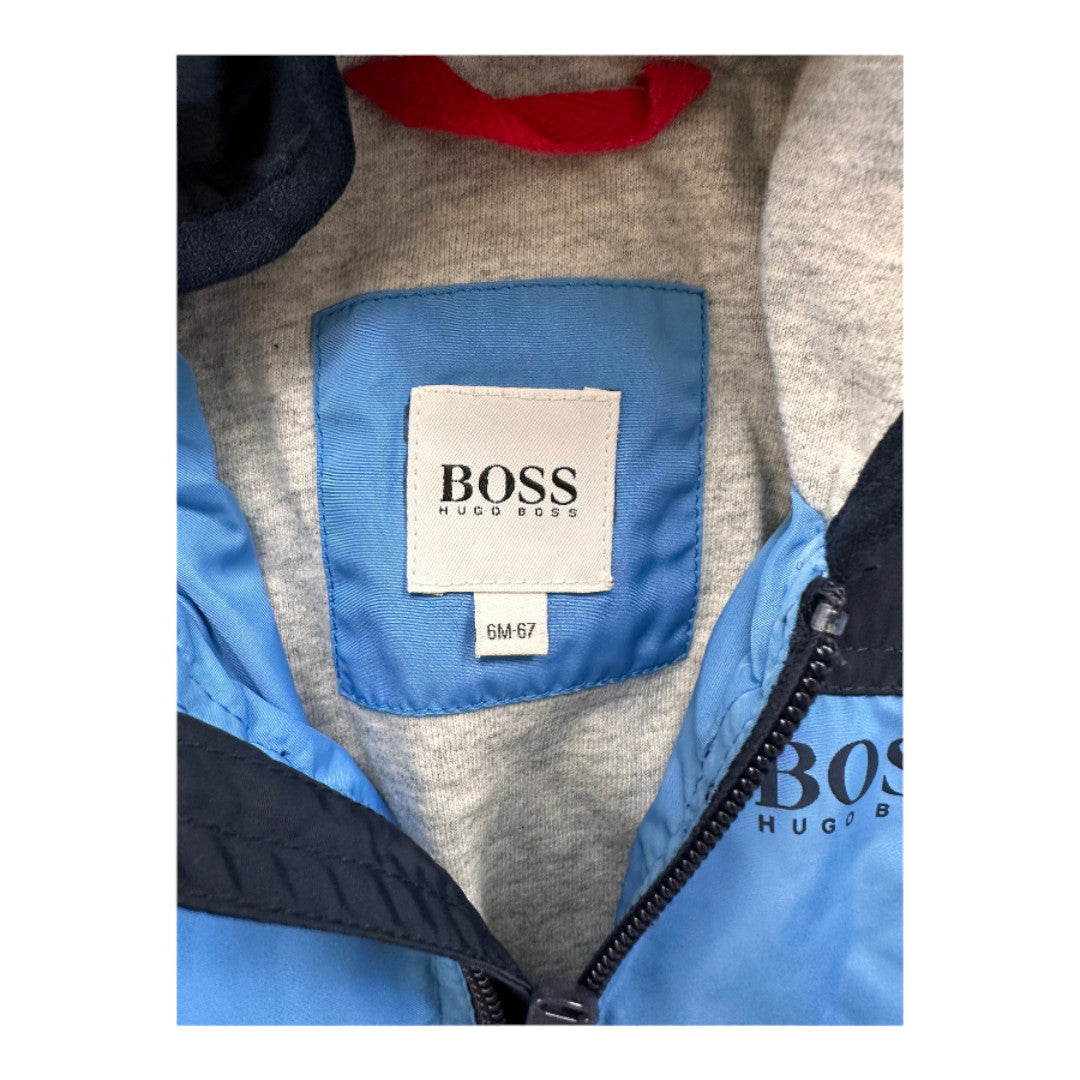 HUGO BOSS - veste coupe vent bleue - 6 mois