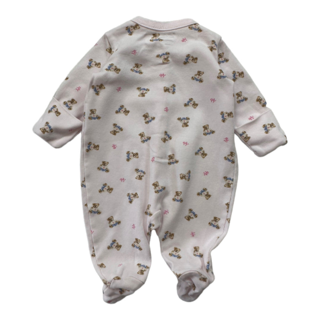 RALPH LAUREN - Pyjama rose imprimé oursons - 0 mois