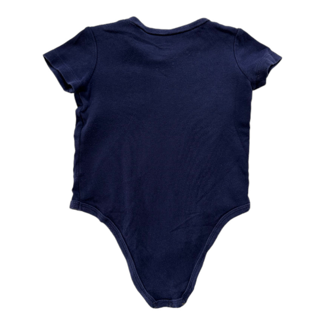 RALPH LAUREN - Body t-shirt bleu marine - 6 mois