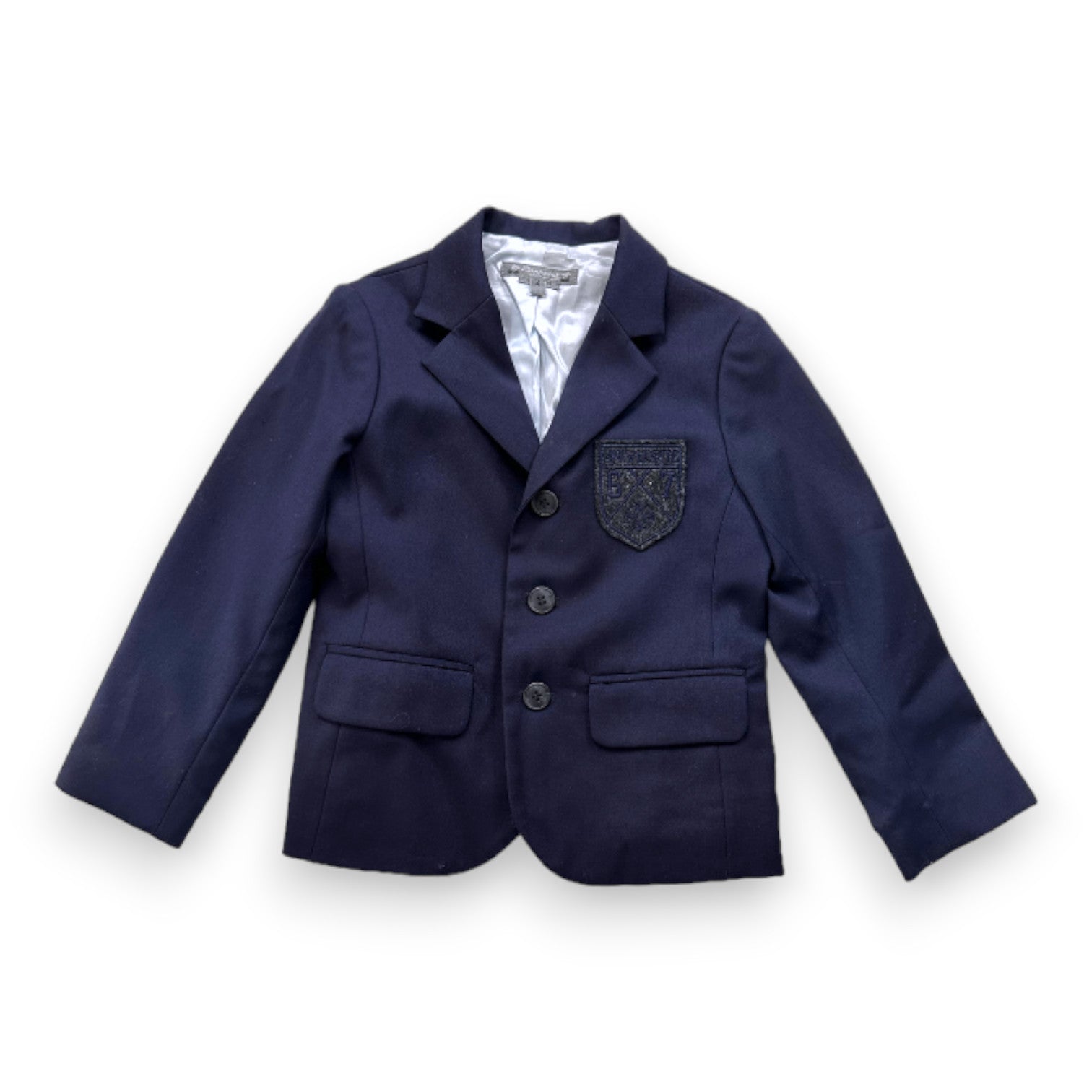 BONPOINT - Veste de blazer bleu marine en laine - 4 ans