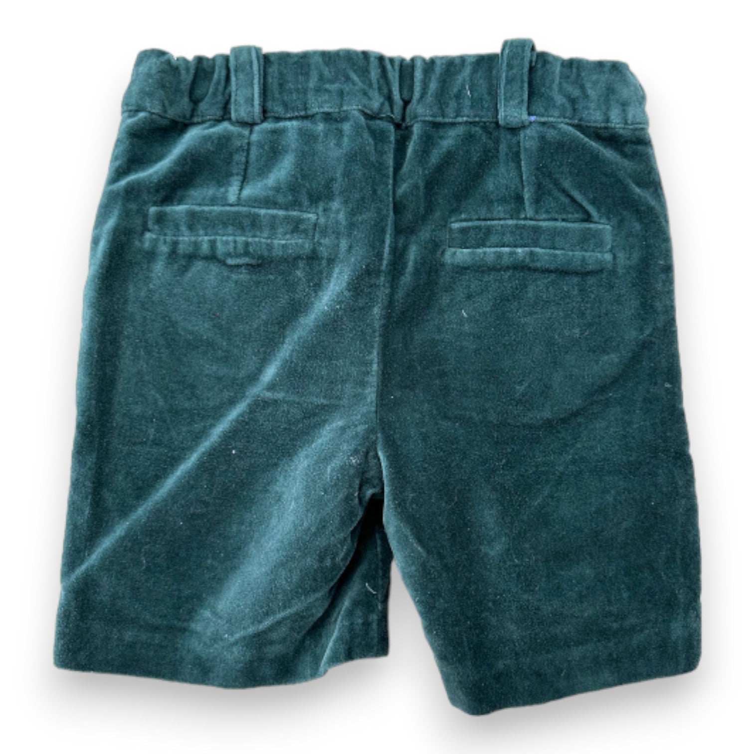 LA COQUETA - Short en velours vert - 2 ans