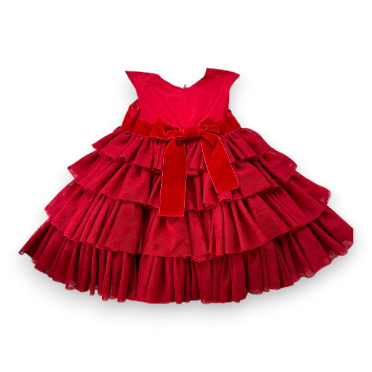 TARTINE & CHOCOLAT - Robe rouge tulle - 4 ans