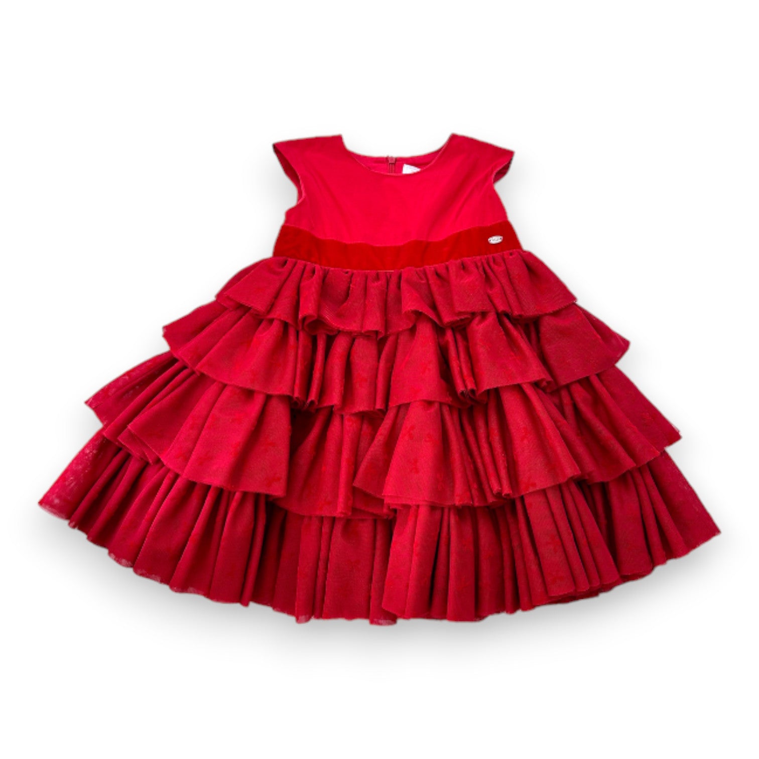 TARTINE & CHOCOLAT - Robe rouge tulle - 4 ans