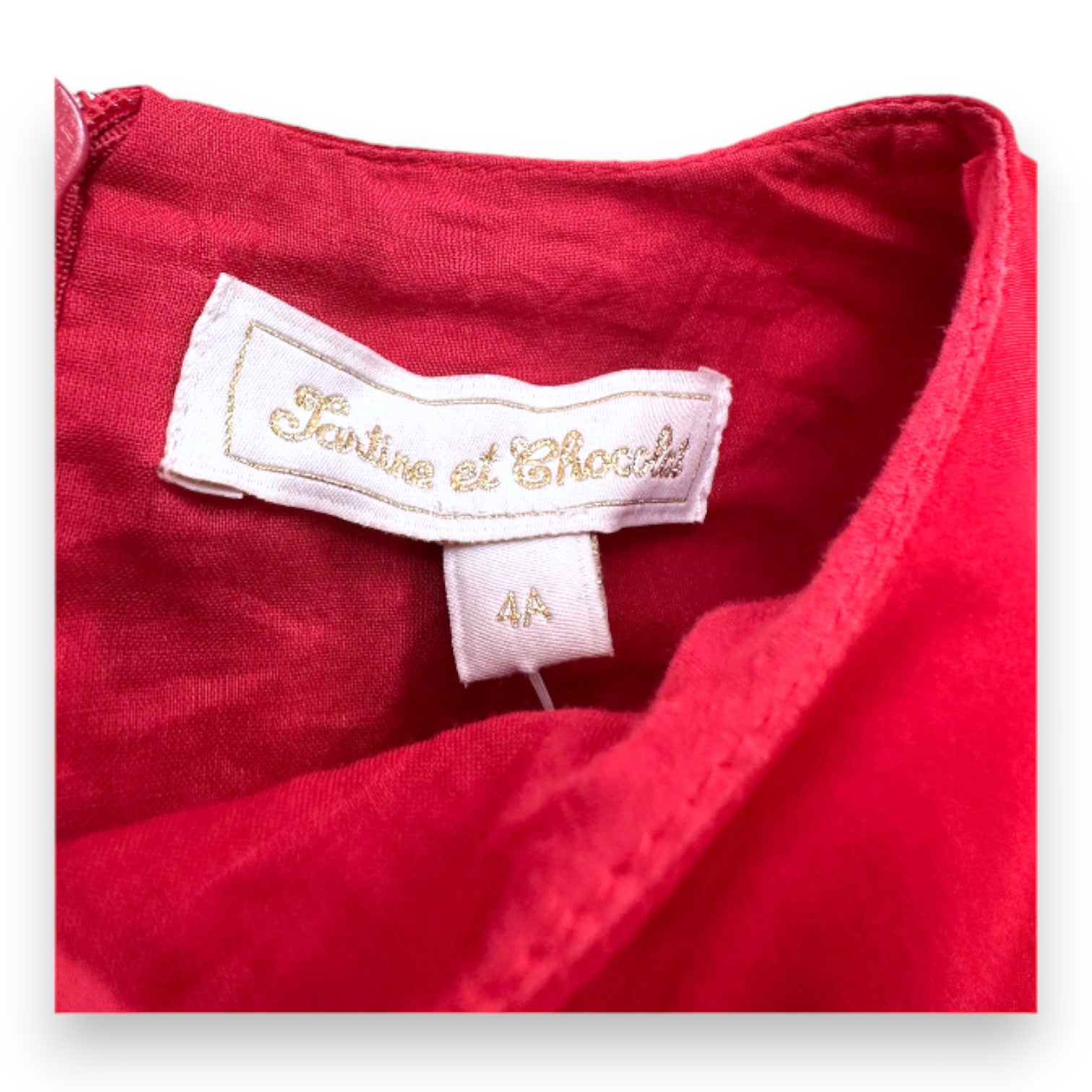 TARTINE & CHOCOLAT - Robe rouge tulle - 4 ans