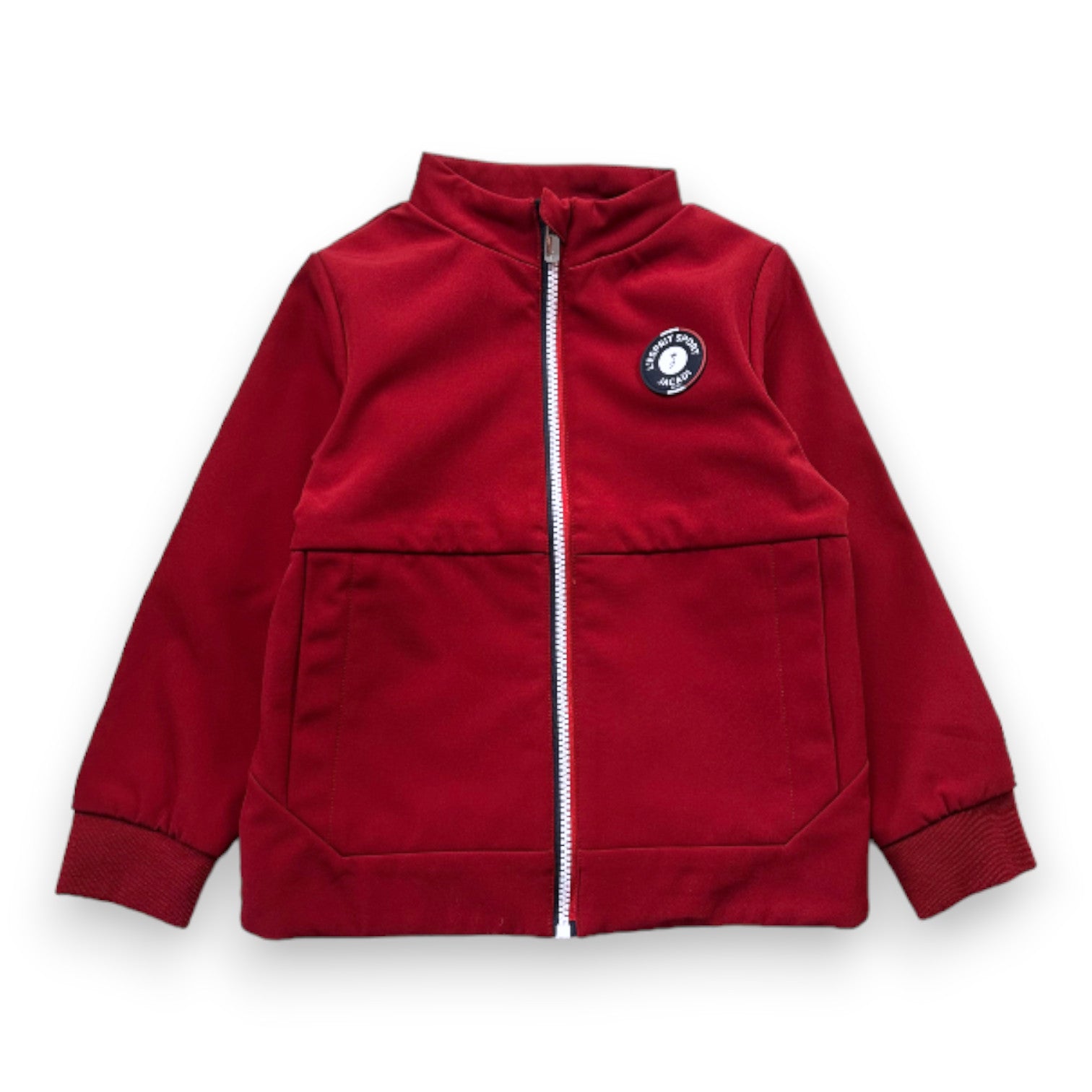 JACADI - Sweat zippé rouge - 6 ans