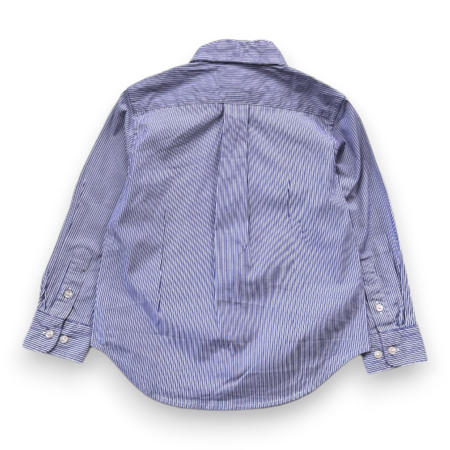 RALPH LAUREN - Chemise blanche à rayures bleues - 3 ans