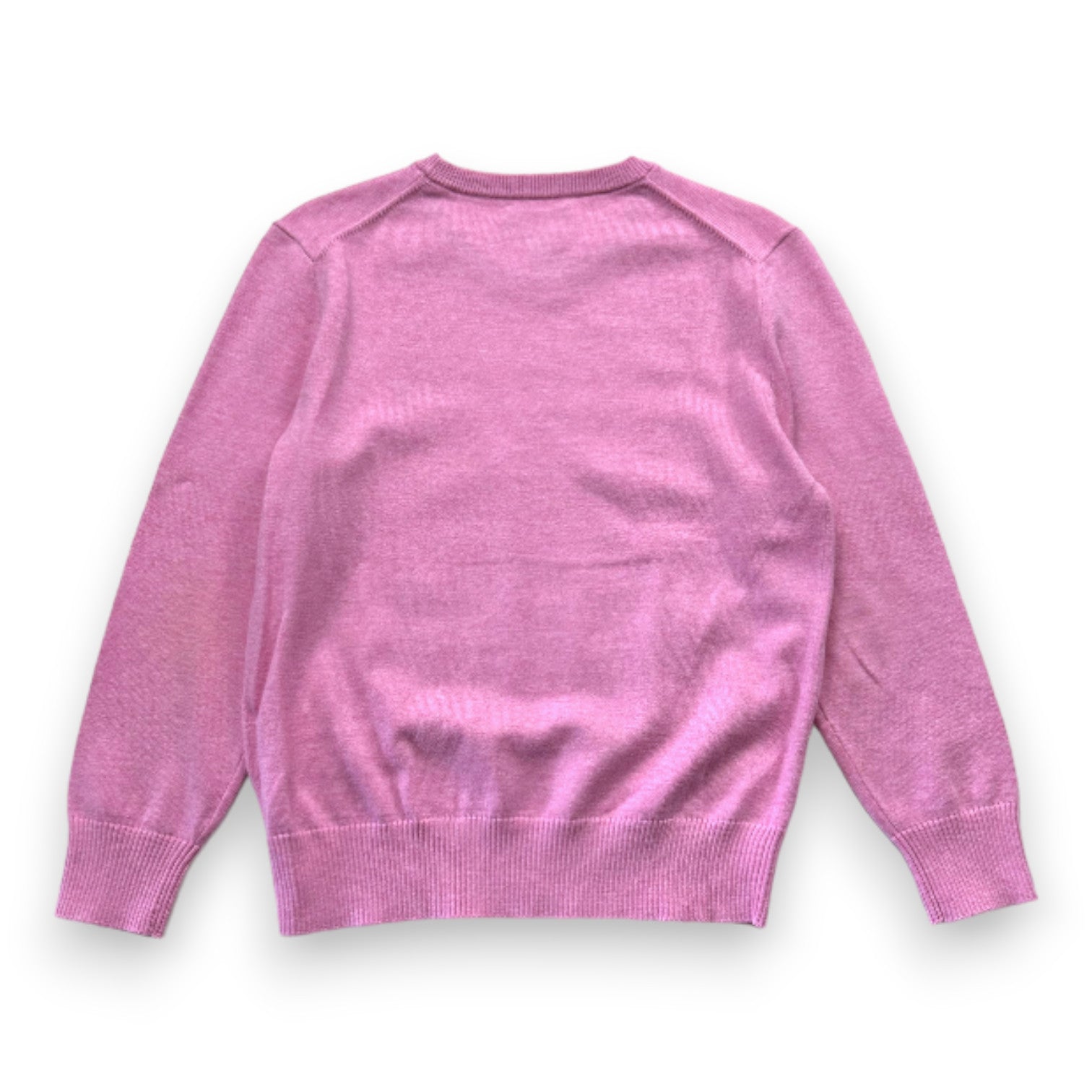 RALPH LAUREN - Pull rose à manches longues - 7 ans