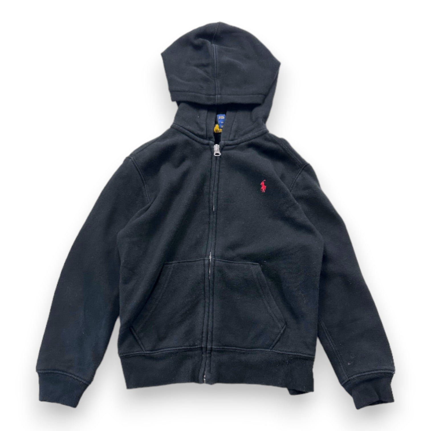 RALPH LAUREN - sweat à capuche zippé noir - 6 ans