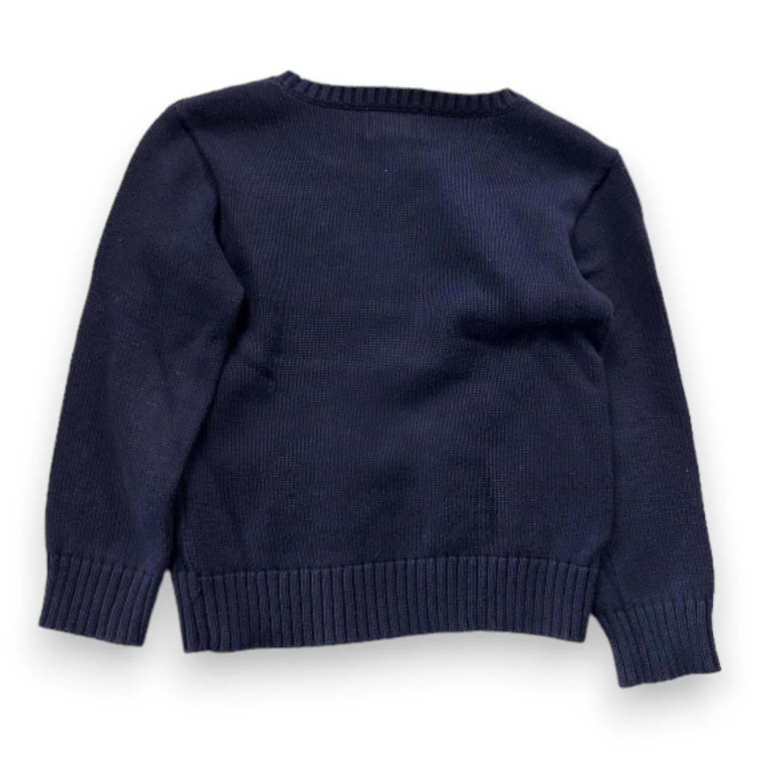 RALPH LAUREN - Pull chien bleu marine - 4 ans