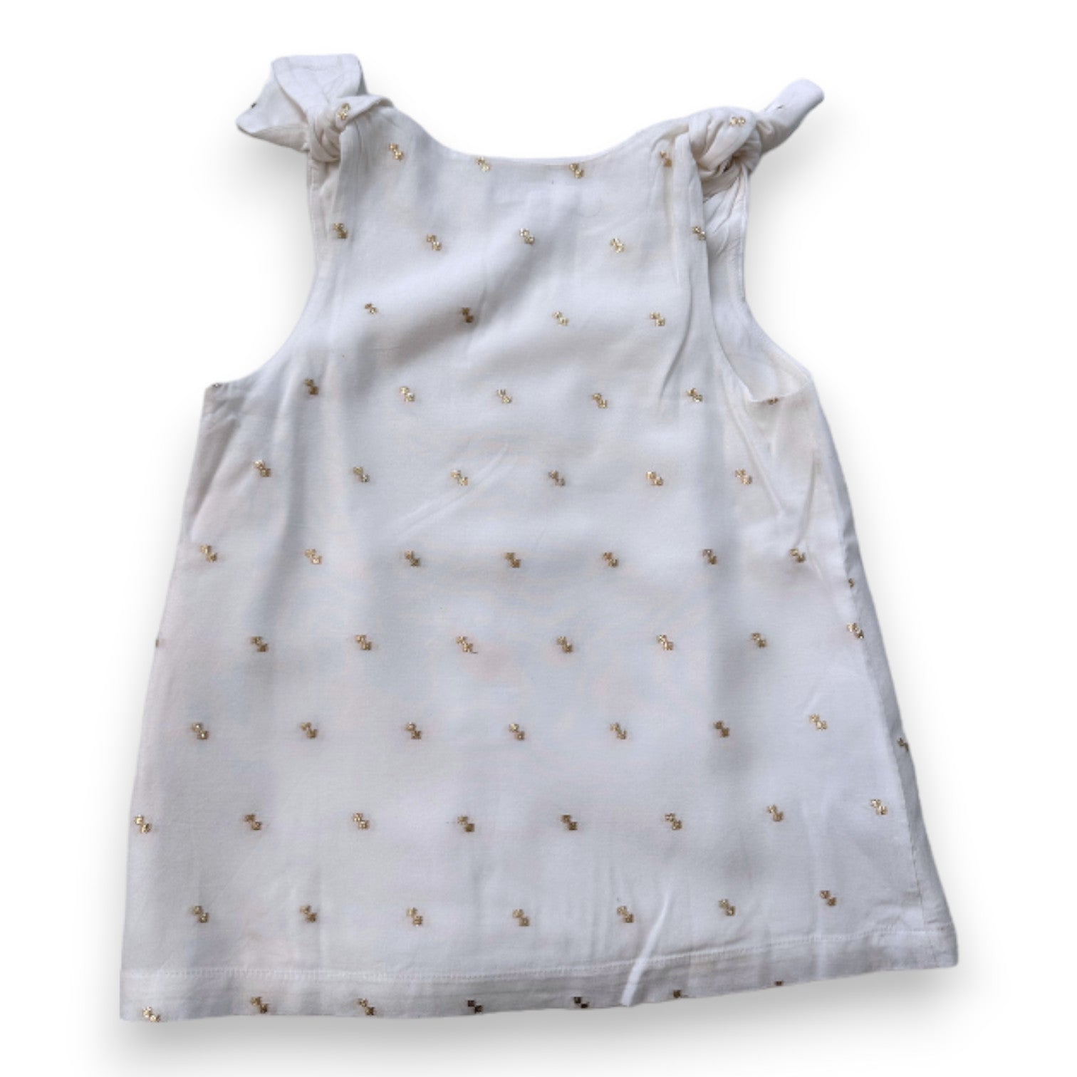 CHLOE - Blouse blanche avec détails dorés - 8 ans