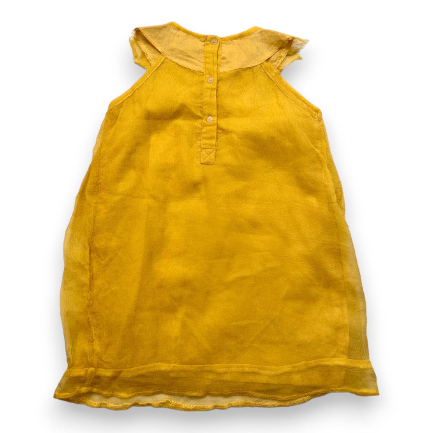 BLEU COMME GRIS - Robe jaune en tulle - 4 ans