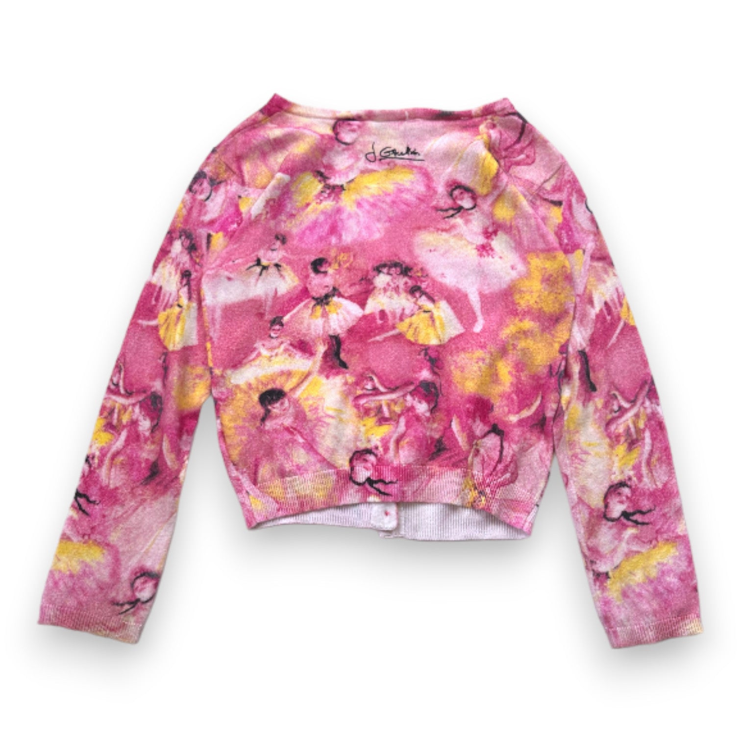 JUNIOR GAULTIER - Cardigan rose avec imprimés - 6 ans