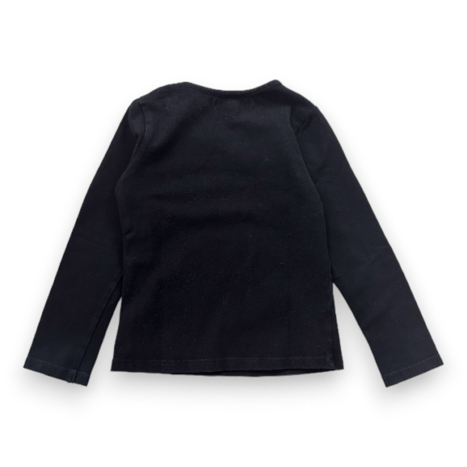 REPETTO - T-shirt noir à manches longues avec imprimé - 3 ans