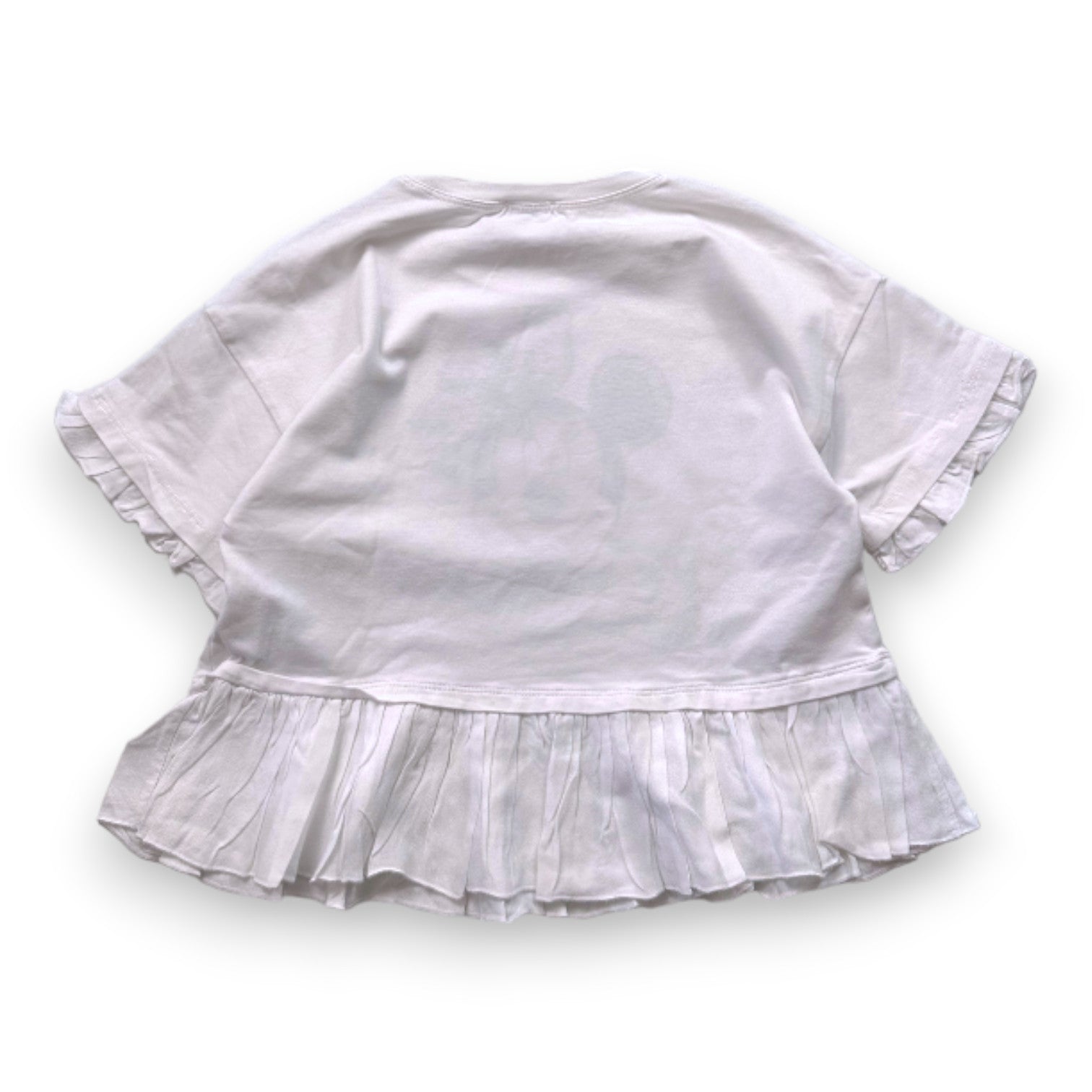 MONNALISA - T-shirt blanc avec imprimé - 8 ans