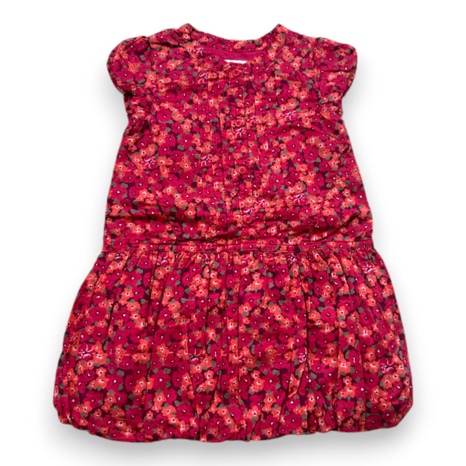 DKNY - Robe rose à fleurs - 18 mois