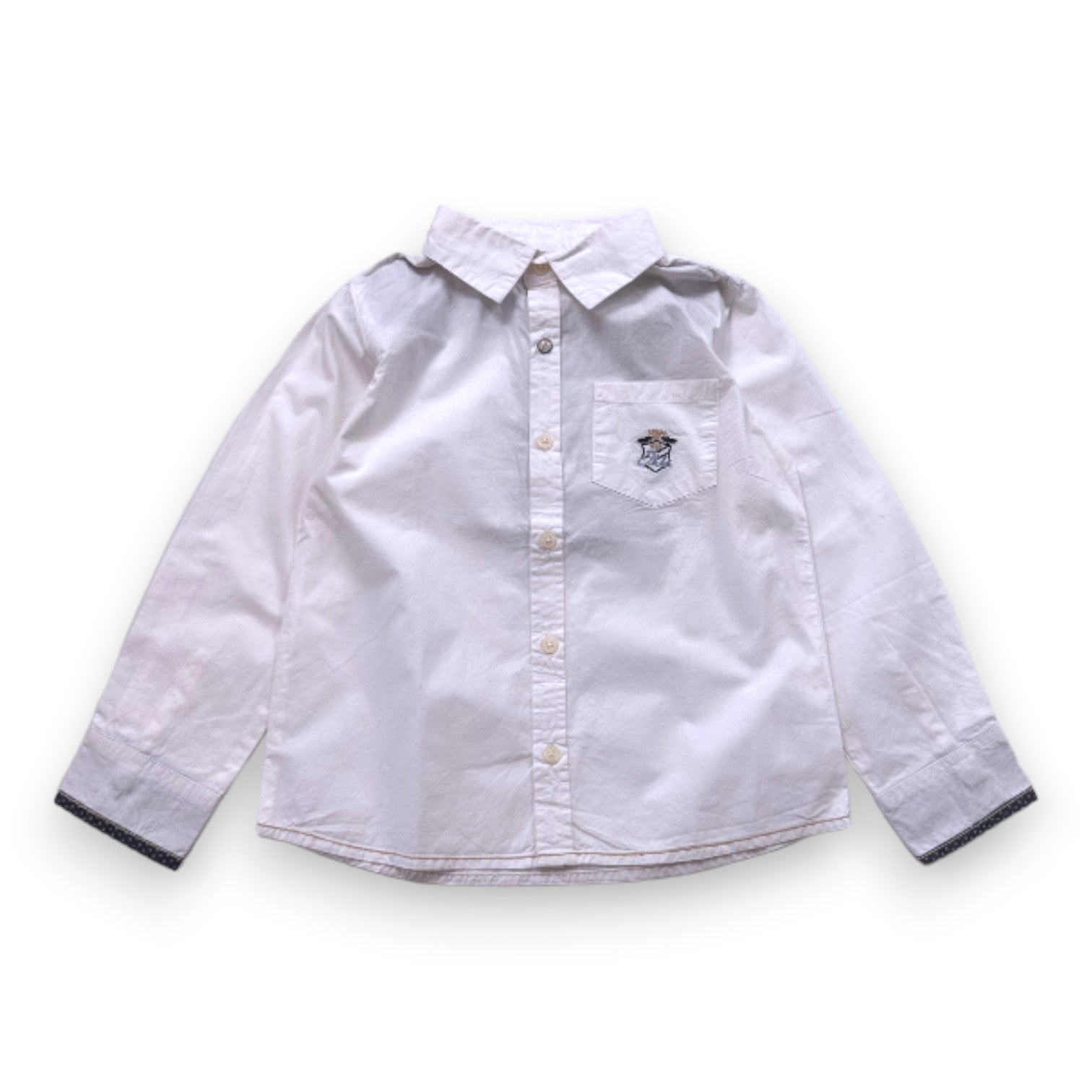 IKKS - Chemise blanche à manches longues neuve - 4 ans