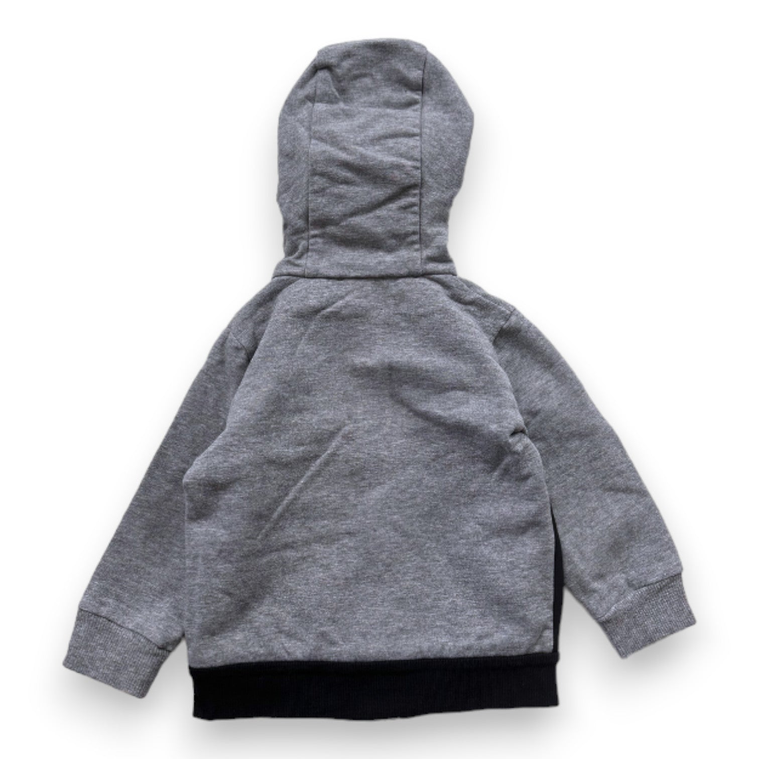 MONCLER - Sweat zippé gris et noir - 9 mois